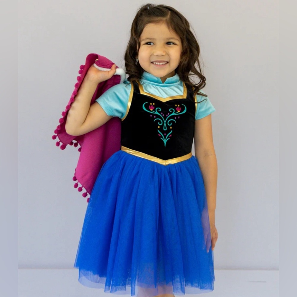 Taylor Joelle | Disney Frozen Anna Tutu Dress (With Cape)